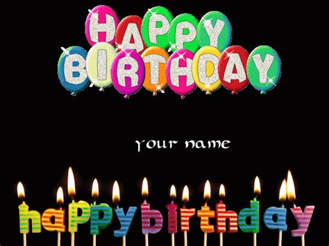 happy birthday gif with name|happy birthday gif custom name.